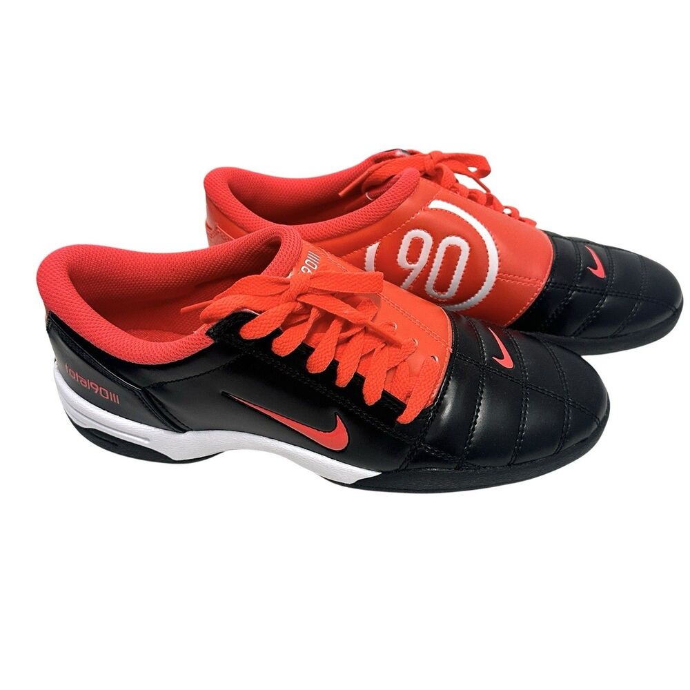 Nike Total 90 Black, Gym Red Futsal/Indoor Soccer HQ2851-004 Men's NWOT Size 7